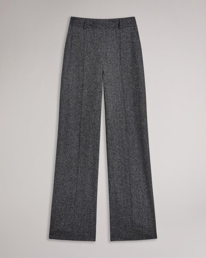 Pantalon Ted Baker Wide Leg Marled Wool Grise Foncé Femme | QCW-08339571